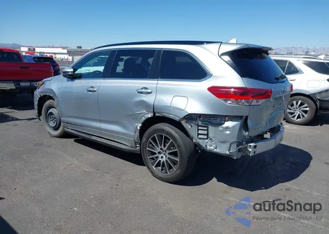 2018 Toyota Highlander Se from USA, damaged, VIN 5TDKZRFH8JS538170